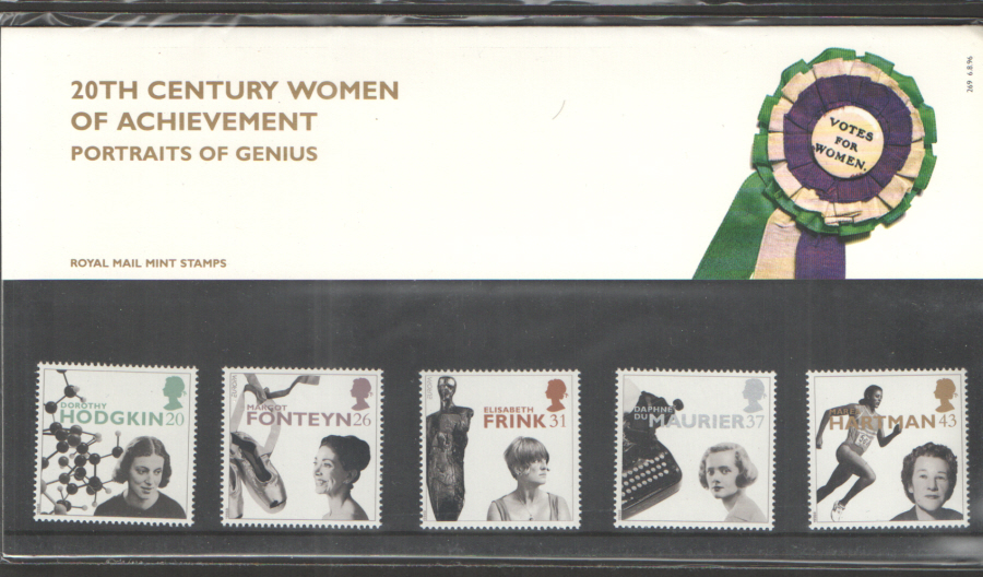 (image for) 1996 Women Of Achievement Royal Mail Presentation Pack 269 - Click Image to Close
